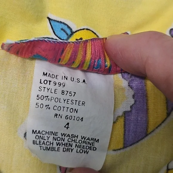 Vintage Noah's Ark toddler boy Shirt 4T Yellow EASTER - Picture 5 of 7